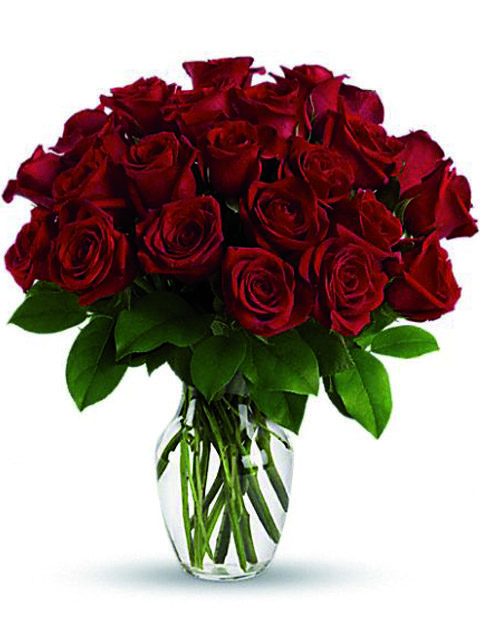 bouquet 24 rose rosse