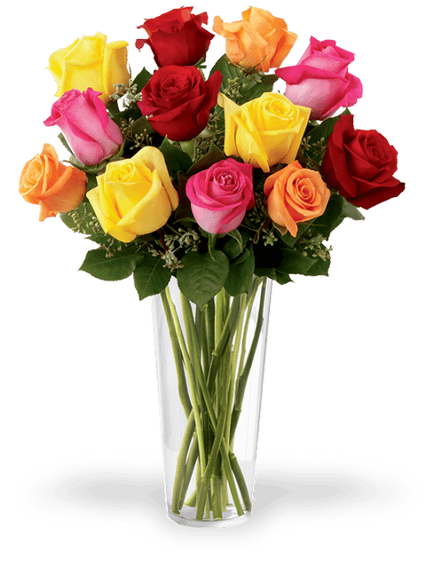Bouquet di rose dai colori misti