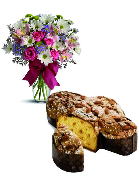 Bouquet beautiful con colomba