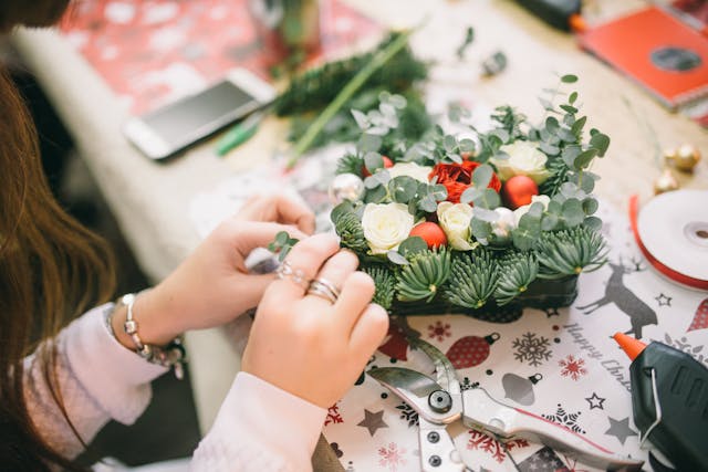 fiori per una cena di natale